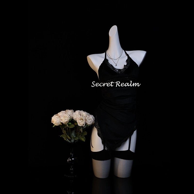 Áo ngủ gợi cảm hở lưng phong cách trưởng thành - 5