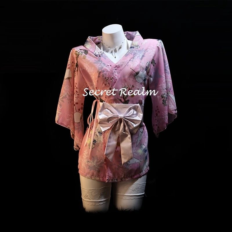 Áo ngủ gợi cảm kiểu kimono Nhật Bản