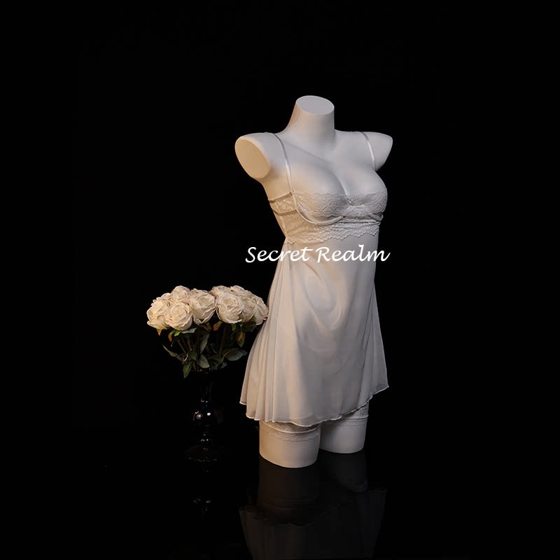 Áo ngủ gợi cảm Mona Lisa với ren và nội y xuyên thấu khoét rỗng - 6