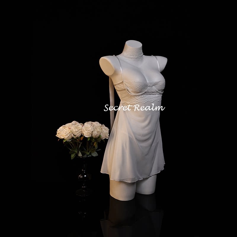 Áo ngủ gợi cảm Mona Lisa với ren và nội y xuyên thấu khoét rỗng - 7