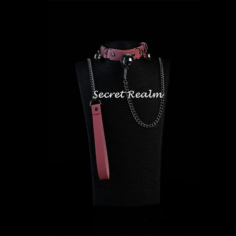 Bộ dây dắt bằng da kèm chuông