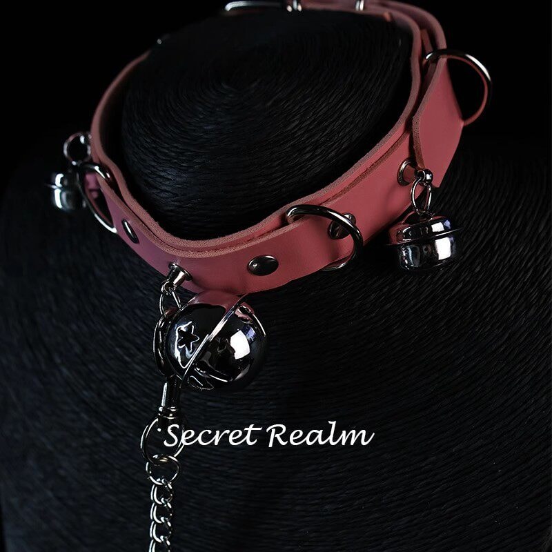 Bộ dây dắt bằng da kèm chuông - 3