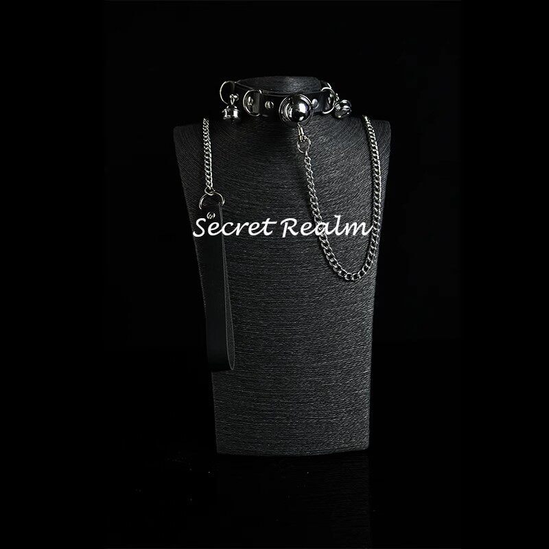 Bộ dây dắt bằng da kèm chuông - 5