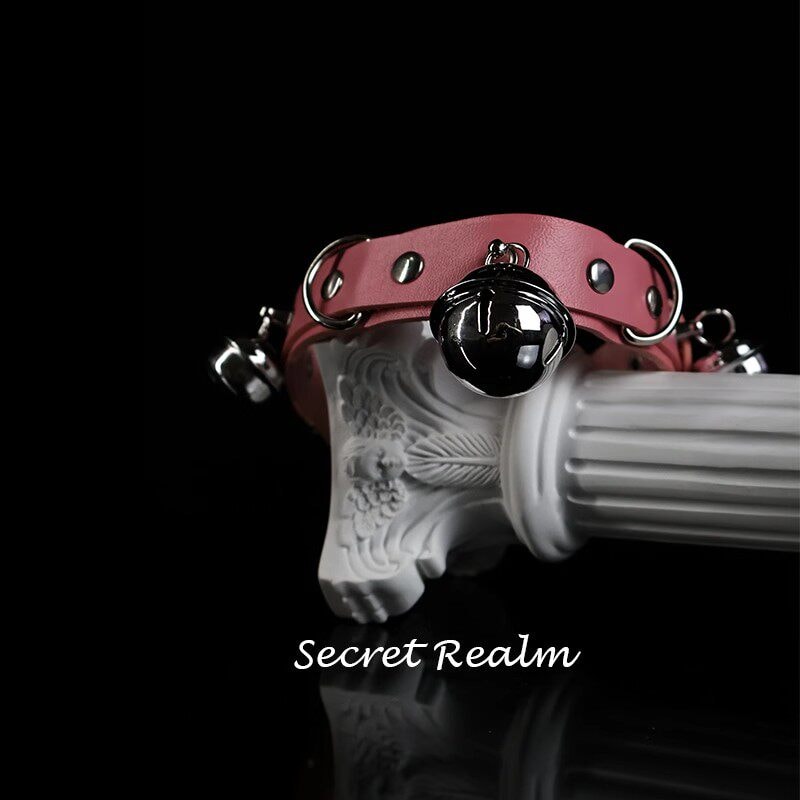 Bộ dây dắt bằng da kèm chuông - 2