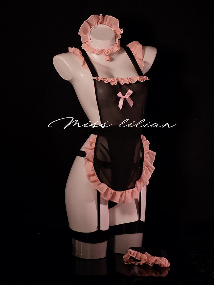 Bộ đồ cosplay hầu gái ren bướm gợi cảm và quyến rũ - 4