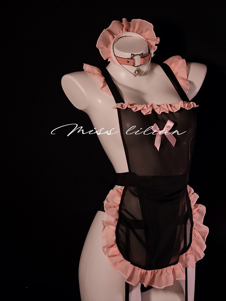 Bộ đồ cosplay hầu gái ren bướm gợi cảm và quyến rũ - 2