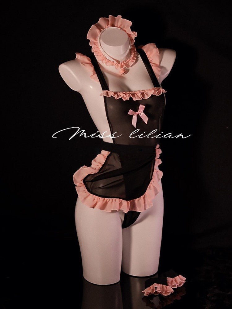 Bộ đồ cosplay hầu gái ren bướm gợi cảm và quyến rũ - 5