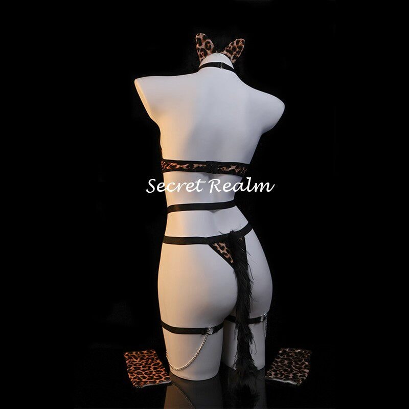 Bộ đồ liền thân gợi cảm họa tiết da báo - 5