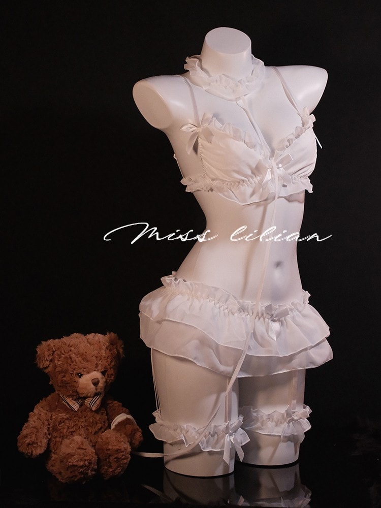 Bộ đồ lót ren gợi cảm mèo con ngọt ngào - 5