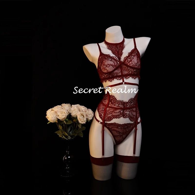 Bộ đồ lót ren mỏng xuyên thấu gợi cảm quyến rũ