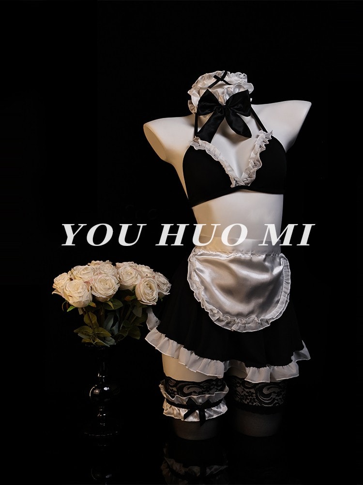 Bộ đồ ngủ gợi cảm cosplay hầu gái dễ thương - 4