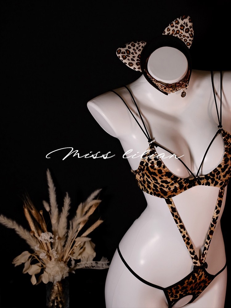 Bộ đồ ngủ gợi cảm dark night leopard woman - 4