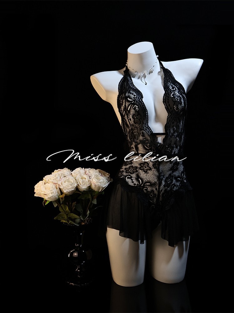 Bộ đồ ngủ khoét ngực sâu chữ V quyến rũ gợi cảm - 2