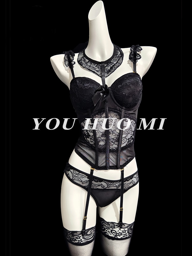 Bộ đồ ngủ ren xuyên thấu gợi cảm - 5