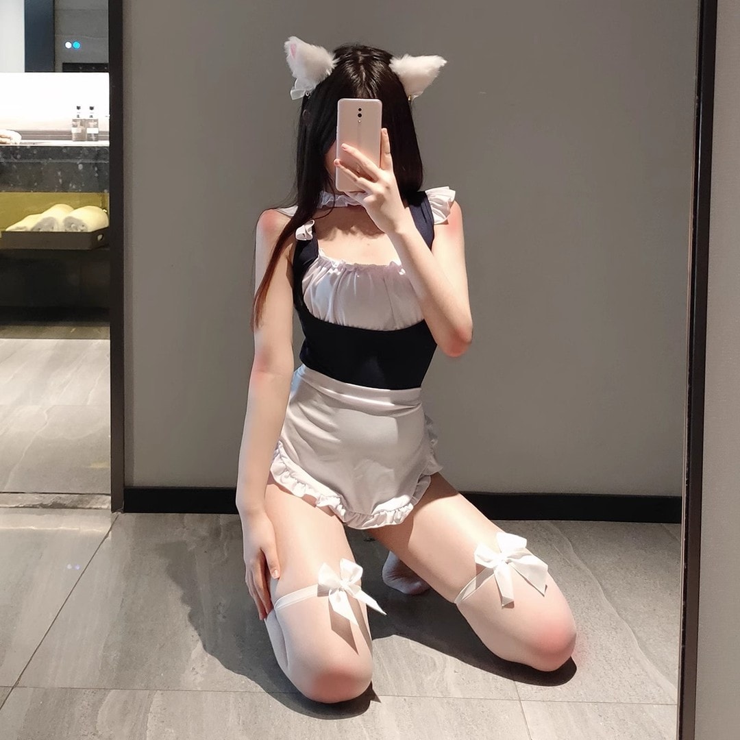 Bộ đồ ngủ tạp dề sữa gợi cảm và dễ thương - 9