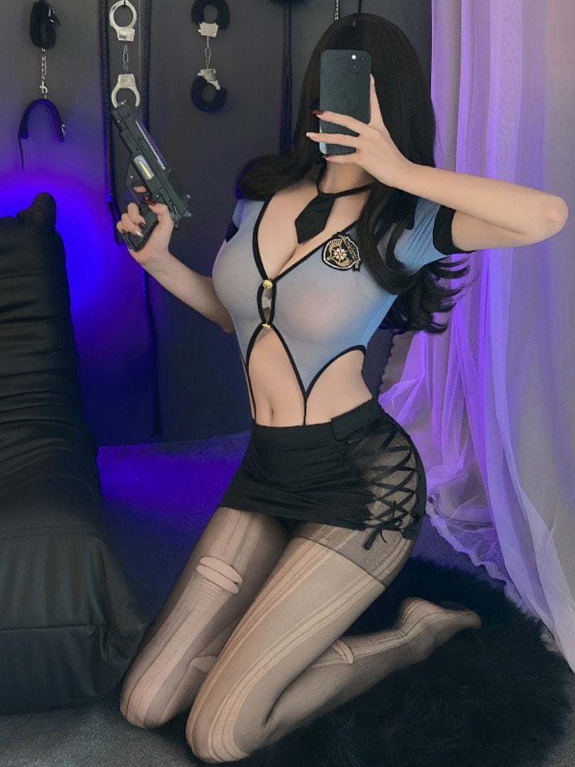 Bộ đồng phục cảnh sát xuyên thấu - 6