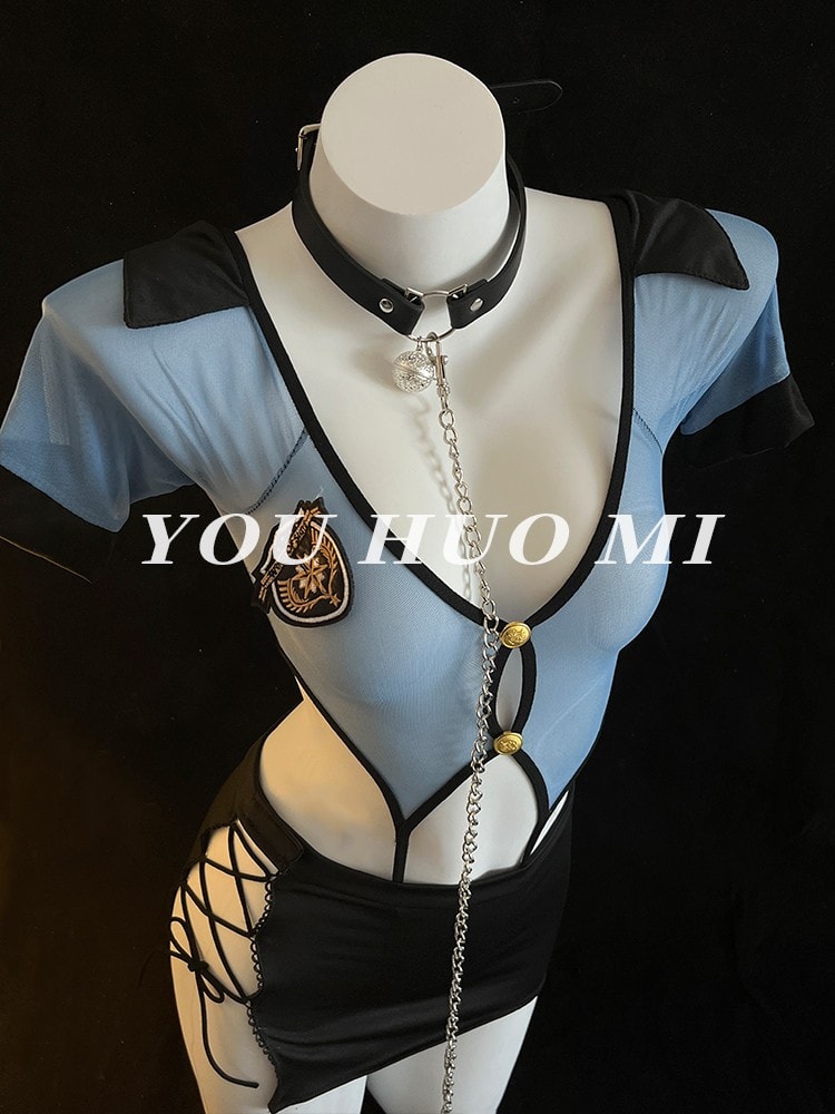 Bộ đồng phục cảnh sát xuyên thấu - 3