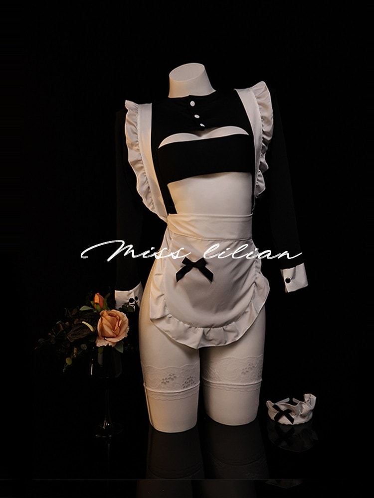 Bộ đông phục cosplay hầu gái thuần khiết và gợi cảm - 4