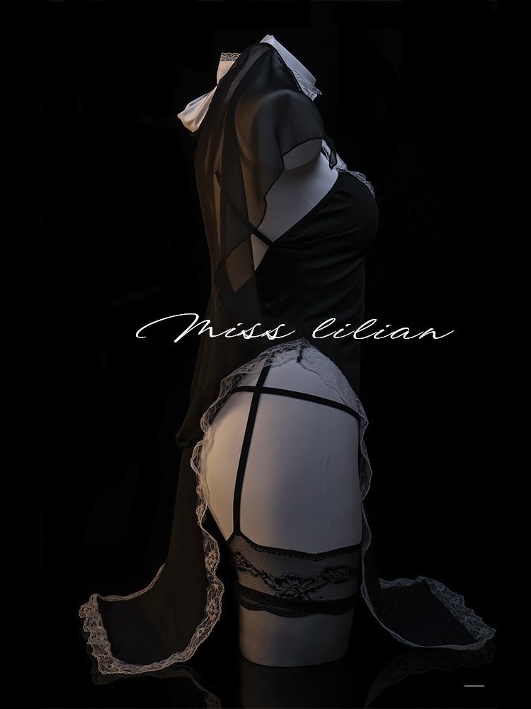 Bộ đồng phục cosplay nữ tu khổ hạnh - 4