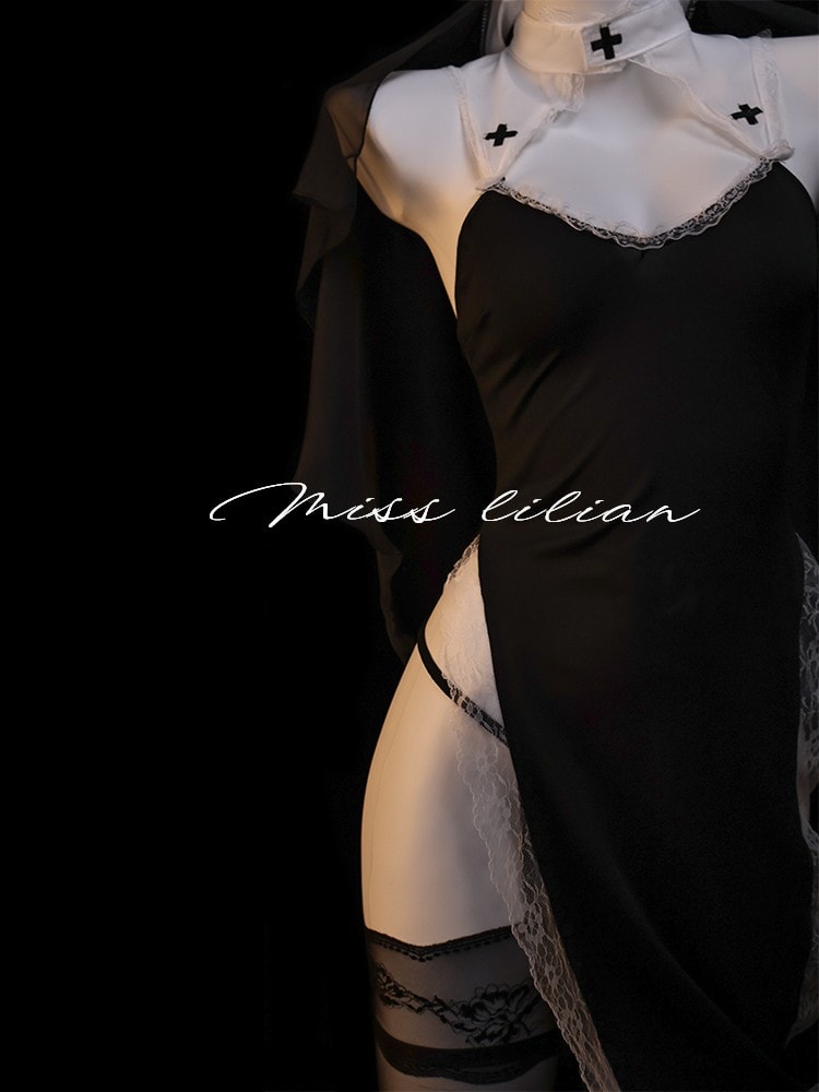 Bộ đồng phục cosplay nữ tu khổ hạnh - 3