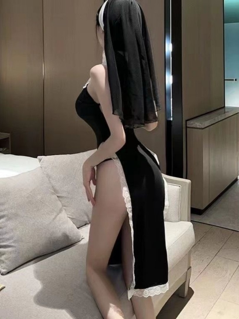 Bộ đồng phục cosplay nữ tu khổ hạnh - 6