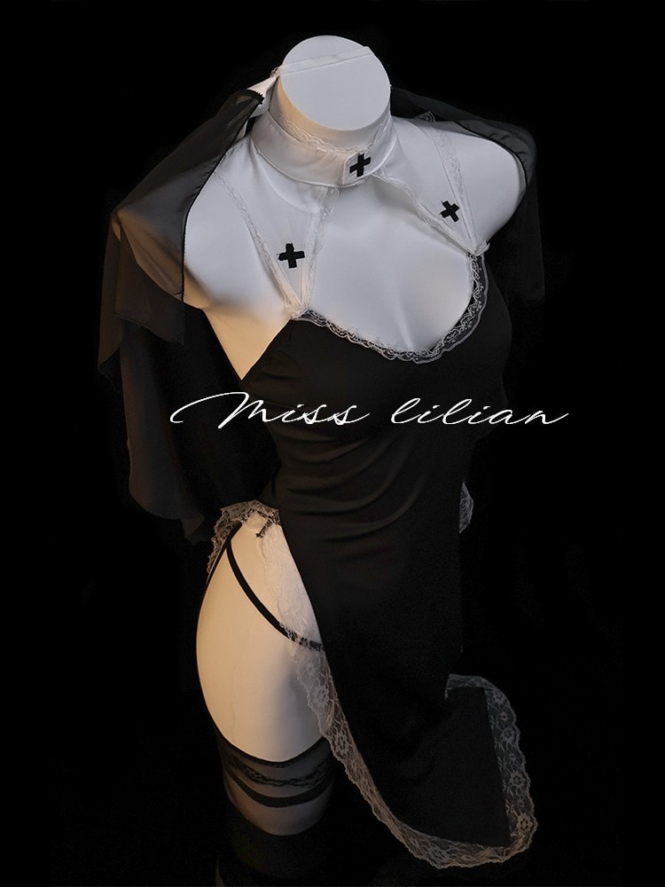 Bộ đồng phục cosplay nữ tu khổ hạnh - 2