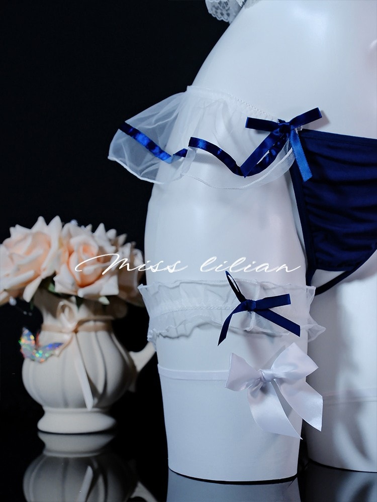 Bộ đồng phục thủy thủ ren mỏng xuyên thấu ngọt ngào và gợi cảm - 5