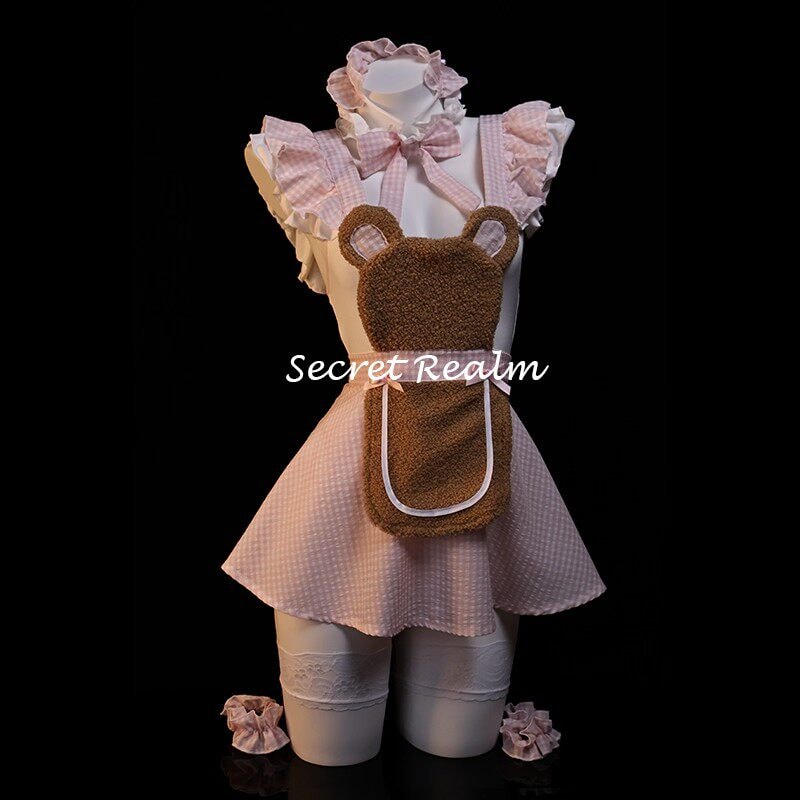Bộ trang phục cosplay hầu gái gợi cảm Gấu Nhỏ Cookie