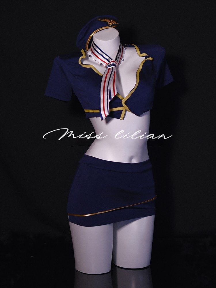 Đồng phục cosplay tiếp viên hàng không váy bó sát