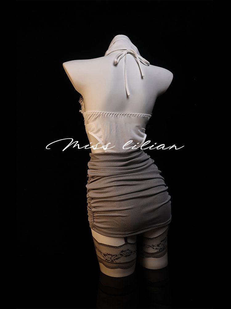 Set đầm cổ yếm hở lưng ngọt ngào và gợi cảm - 5