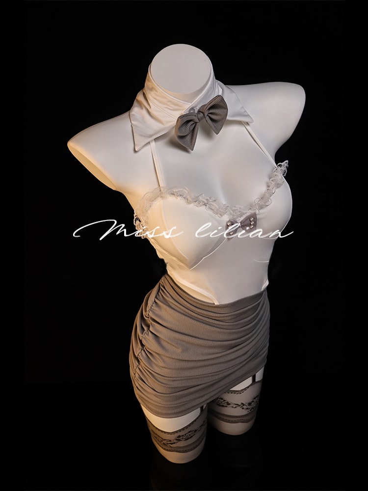 Set đầm cổ yếm hở lưng ngọt ngào và gợi cảm - 3