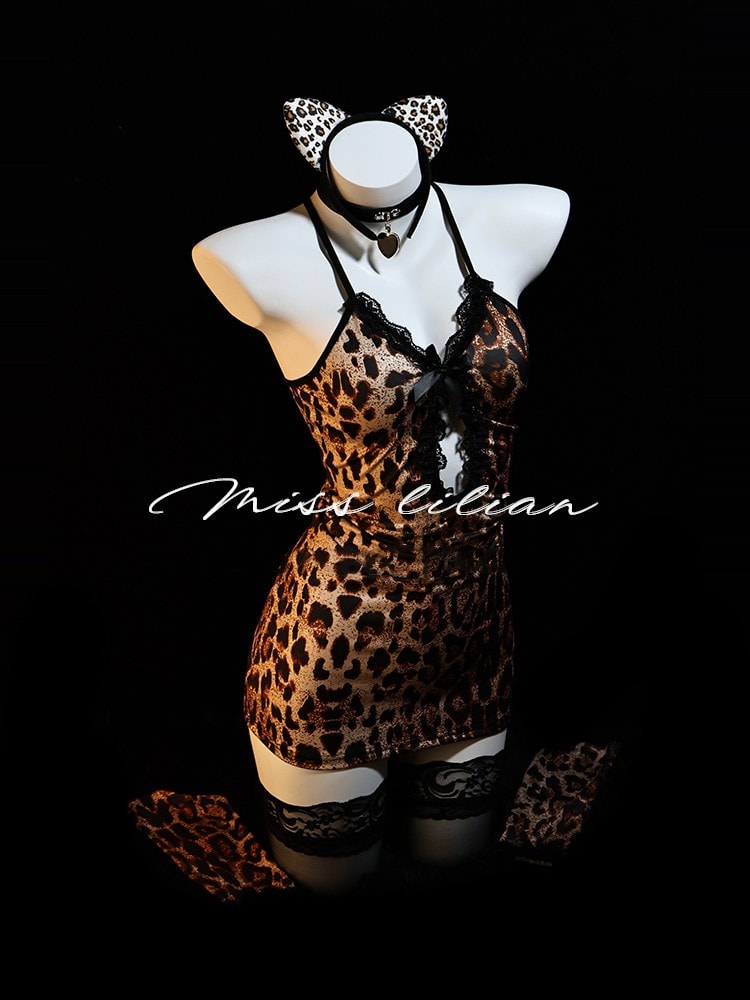 Váy bó sát họa tiết da báo gợi cảm - 4