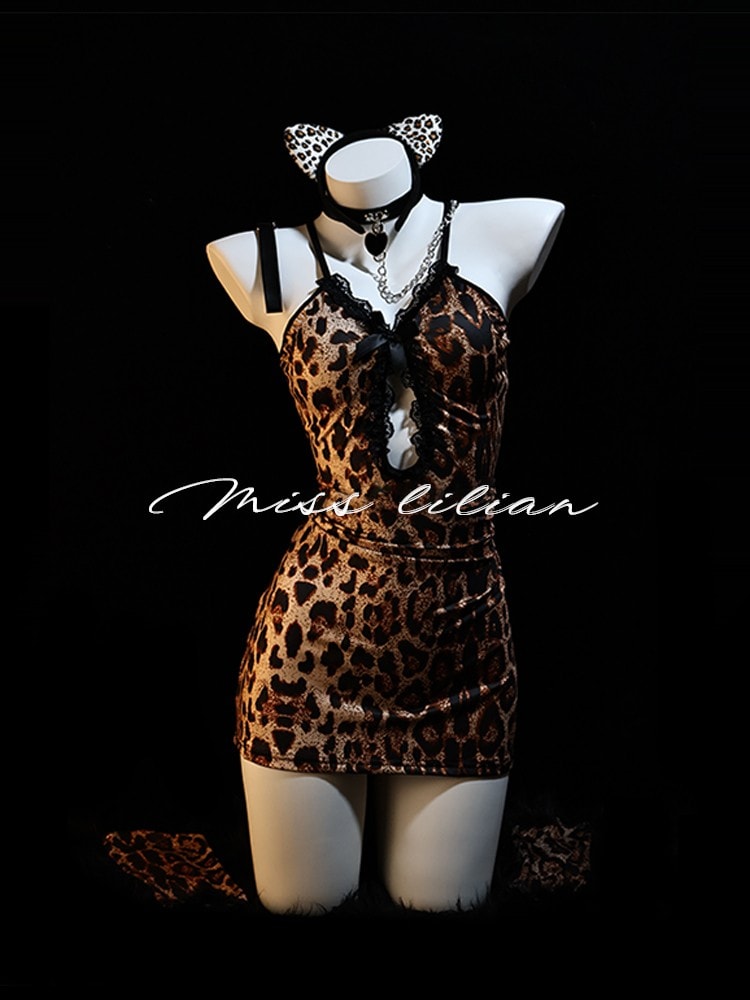 Váy bó sát họa tiết da báo gợi cảm - 2