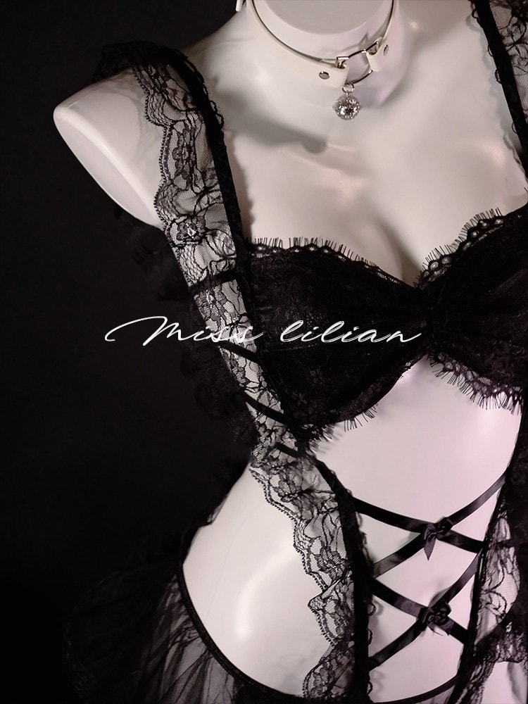 Váy ngủ liền thân ren quyến rũ và gợi cảm - 5