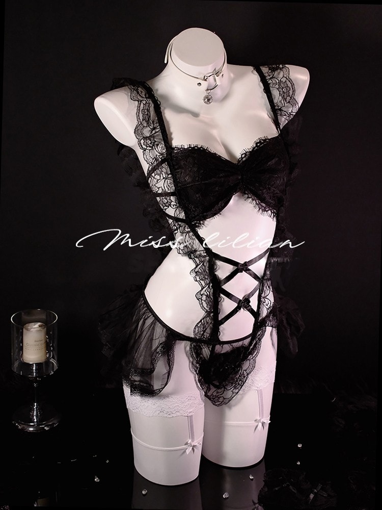 Váy ngủ liền thân ren quyến rũ và gợi cảm - 3