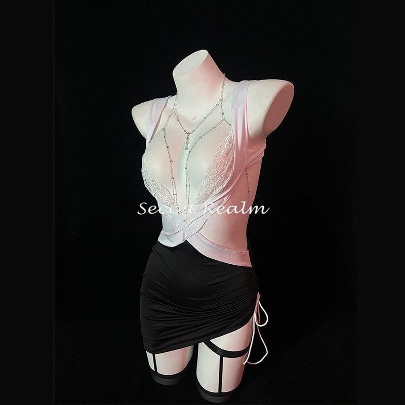 Váy ren ôm sát gợi cảm cosplay thư ký - 2